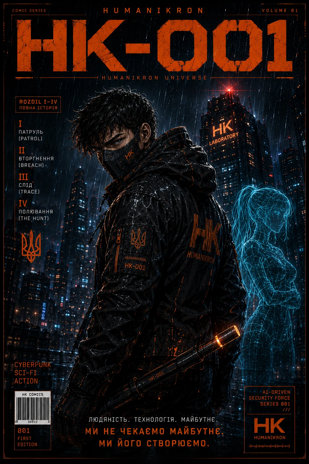 HK-001 · Воїн, обкладинка тому 1
